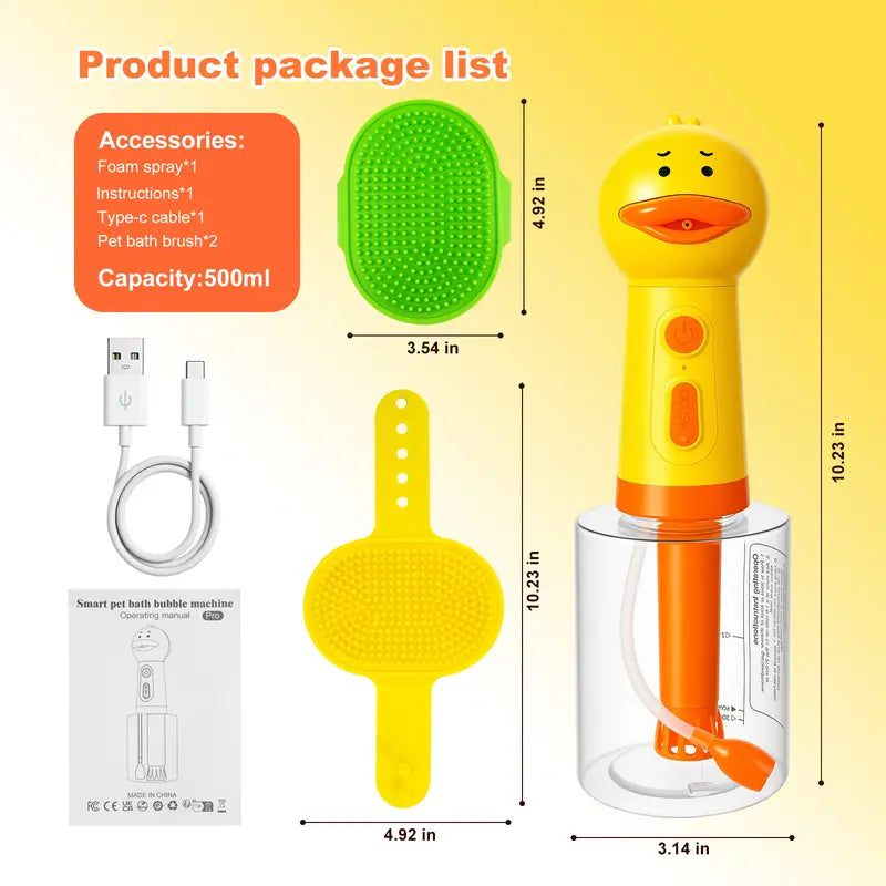 Automatic Foaming Pet Bath Washer