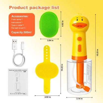 Automatic Foaming Pet Bath Washer