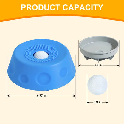 3-in-1 Slow Feeder Dog Bowl with Treat Ball