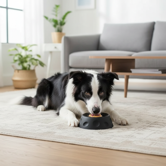 3-in-1 Slow Feeder Dog Bowl with Treat Ball