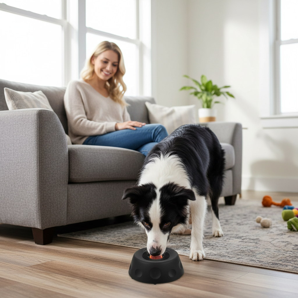 3-in-1 Slow Feeder Dog Bowl with Treat Ball